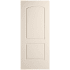 Trimlite 34" x 80" Primed 2-Panel Arch Top Caiman Molded Hollow Core Slab Door Primed