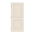 Trimlite 34" x 80" Primed 2-Panel Carrera Molded Hollow Core 6-9/16" Jamb Right Hand Prehung Door with Black Hinges Primed