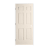 Trimlite 34" x 80" Primed 6-Panel Colonist Molded Hollow Core 4-9/16" Jamb Right Hand Prehung Door with Oil Rubbed Bronze Hinges Primed