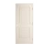 Trimlite 34" x 80" Primed 2-Panel Arch Top V-Groove Santa Fe Molded Hollow Core 4-9/16" Jamb Left Hand Prehung Door with Oil Rubbed Bronze Hinges Primed