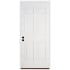 Trimlite Traditional 6 Panel 34" by 80" Right Handed Pre-Hung Exterior Entry Door with 6-9/16" Door Jamb Primed