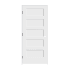 Trimlite 34" by 84" Shaker 5 Panel Right Handed Interior Prehung Passage Door with Black Hinges and 4-9/16" Door Jamb Primed