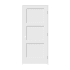 Trimlite 34" by 84" Shaker 3 Panel Left Handed Interior Prehung Passage Door with Satin Nickel Hinges and 6-9/16" Door Jamb Primed