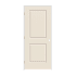 Trimlite 34" x 84" Primed 2-Panel Carrera Molded Hollow Core 7-1/4" Jamb Right Hand Prehung Door with Brushed Chrome Hinges Primed
