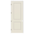 Trimlite 34" x 96" Primed 2-Panel Carrera Molded Hollow Core 6-9/16" Jamb Right Hand Prehung Door with Black Hinges Primed