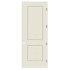 Trimlite 34" x 96" Primed 2-Panel Carrera Molded Solid Core 6-9/16" Jamb Left Hand Prehung Door with Black Hinges Primed