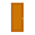 Trimlite 26" by 80" 1-Panel Shaker Right Handed Interior Prehung Passage Door with Brushed Chrome Hinges and 4-9/16" Door Jamb Douglas Fir