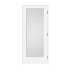 Trimlite 26" by 80" 1-Lite Shaker Left Handed Interior Prehung Passage Door with Oil Rubbed Bronze Hinges and 7-1/4" Door Jamb Primed