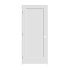 Trimlite 26" by 84" Shaker 1 Panel Right Handed Interior Prehung Passage Door with Satin Nickel Hinges and 4-9/16" Door Jamb Primed