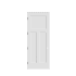 Trimlite 26" by 96" Shaker 1+2-Panel Right Hand Handed Interior Pre-Hung Passage Door with Oil Rubbed Bronze Hinges and 7-1/4" Door Jamb Primed