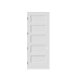 Trimlite 26" by 96" Shaker 5-Panel Right Hand Handed Interior Pre-Hung Passage Door with Black Hinges and 6-9/16" Door Jamb Primed