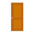 Trimlite 28" by 80" 2-Panel Shaker Left Handed Interior Prehung Passage Door with Satin Nickel Hinges and 4-9/16" Door Jamb Douglas Fir
