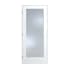 Trimlite 28" by 80" 1 Clear Glass Lite Right Handed Ovolo Edge Interior French Door with Black Hinges and 4-9/16" Door Jamb Primed