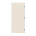Trimlite 28" x 80" Primed Hardboard Solid Core Flush 6-9/16" Jamb Left Hand Prehung Door with Oil Rubbed Bronze Hinges Primed
