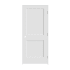 Trimlite 28" by 84" Shaker 2 Panel Left Handed Interior Prehung Passage Door with Satin Nickel Hinges and 4-9/16" Door Jamb Primed