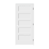 Trimlite 28" by 84" Shaker 5 Panel Left Handed Interior Prehung Passage Door with Oil Rubbed Bronze Hinges and 4-9/16" Door Jamb Primed