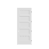 Trimlite 28" by 96" Shaker 5-Panel Equal Left Hand Handed Interior Pre-Hung Passage Door with Oil Rubbed Bronze Hinges and 4-9/16" Door Jamb Primed