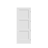 Trimlite 28" by 96" Shaker 3-Panel Equal Left Hand Handed Interior Pre-Hung Passage Door with Brushed Chrome Hinges and 4-9/16" Door Jamb Primed