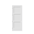 Trimlite 28" by 96" Shaker 3-Panel Right Hand Handed Interior Pre-Hung Passage Door with Brushed Chrome Hinges and 6-9/16" Door Jamb Primed