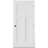 Trimlite 30" by 80" 1+2-Panel Shaker Left Handed Interior Prehung Fire Rated Passage Door with Brushed Chrome Hinges and 7 1/4" Door Jamb - Mill Sill Primed
