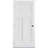 Trimlite 30" by 80" 1+2-Panel Shaker Right Handed Interior Prehung Fire Rated Passage Door with Satin Nickel Hinges and 6 9/16" Door Jamb - Bronze Sill Primed