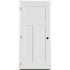 Trimlite 30" by 80" 1+2-Panel Shaker Right Handed Interior Prehung Fire Rated Passage Door with Black Hinges and 6 9/16" Door Jamb - Bronze Sill Primed