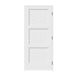Trimlite 30" by 80" 3-Panel Shaker Left Handed Interior Prehung Fire Rated Passage Door with Black Hinges and 6 9/16" Door Jamb - Bronze Sill Primed