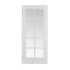 Trimlite 30" by 80" 10 Clear Glass Lite Right Handed Ovolo Edge Interior French Door with Satin Nickel Hinges and 4-9/16" Door Jamb Primed