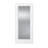 Trimlite 30" x 80" Reed Glass 1 Lite Primed Prehung Right Interior French Passage Door with Satin Nickel Hinges and 6-9/16" Door Jamb Primed