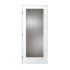 Trimlite 30" by 80" 1 Rain Glass Lite Right Handed Ovolo Edge Interior French Door with Black Hinges and 4-9/16" Door Jamb Primed