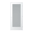 Trimlite 30" by 80" 1 Frosted Glass Lite Left Handed Ovolo Edge Interior French Door with Brushed Chrome Hinges and 4-9/16" Door Jamb Primed