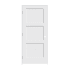 Trimlite 30" by 80" Shaker 3-Panel Right Handed Interior Pre-Hung Passage Door with Brushed Chrome Hinges and 4-9/16" Door Jamb Primed