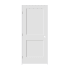 Trimlite 30" by 84" Shaker 2 Panel Right Handed Interior Prehung Passage Door with Satin Nickel Hinges and 7-1/4" Door Jamb Primed