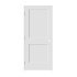 Trimlite 30" by 84" Shaker 2 Panel Right Handed Interior Prehung Passage Door with Brushed Chrome Hinges and 4-9/16" Door Jamb Primed