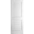 Trimlite 30" W x 84" H Plantation Full Louver Primed Solid Core Interior Passage Door Slab Primed