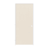 Trimlite 30" x 84" Primed Hardboard Hollow Core Flush 4-9/16" Jamb Right Hand Prehung Door with Brushed Chrome Hinges Primed
