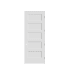 Trimlite 30" by 96" Shaker 5-Panel Left Hand Handed Interior Pre-Hung Passage Door with Satin Nickel Hinges and 6-9/16" Door Jamb Primed