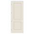 Trimlite 30" x 96" Primed 2-Panel Carrera Molded Hollow Core 4-9/16" Jamb Right Hand Prehung Door with Brushed Chrome Hinges Primed