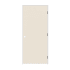 Trimlite 32" x 80" Primed Hardboard Hollow Core Flush 4-9/16" Jamb Left Hand Prehung Door with Black Hinges Primed