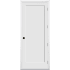 Trimlite 32" by 96" 1-Panel Shaker Left Handed Interior Prehung Fire Rated Passage Door with Brushed Chrome Hinges and 4 9/16" Door Jamb - Mill Sill Primed