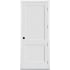 Trimlite 32" by 96" 2-Panel Shaker Left Handed Interior Prehung Fire Rated Passage Door with Satin Nickel Hinges and 6 9/16" Door Jamb - Mill Sill Primed