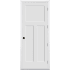 Trimlite 32" by 96" 1+2-Panel Shaker Left Handed Interior Prehung Fire Rated Passage Door with Satin Nickel Hinges and 4 9/16" Door Jamb - Bronze Sill Primed