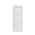 Trimlite 32" by 96" 3-Panel Shaker Right Handed Interior Prehung Fire Rated Passage Door with Brushed Chrome Hinges and 6 9/16" Door Jamb - Bronze Sill Primed