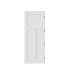 Trimlite 32" by 96" Shaker 1+2-Panel Mission Left Hand Handed Interior Pre-Hung Passage Door with Oil Rubbed Bronze Hinges and 4-9/16" Door Jamb Primed