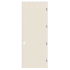 Trimlite 32" x 96" Primed Hardboard Solid Core Flush 4-9/16" Jamb Left Hand Prehung Door with Black Hinges Primed