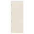 Trimlite 32" x 96" Primed Hardboard Solid Core Flush 4-9/16" Jamb Right Hand Prehung Door with Brushed Chrome Hinges Primed