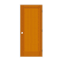 Trimlite 36" by 80" 1-Panel Shaker Left Handed Interior Prehung Passage Door with Oil Rubbed Bronze Hinges and 4-9/16" Door Jamb Douglas Fir