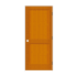Trimlite 36" by 80" 2-Panel Shaker Left Handed Interior Prehung Passage Door with Black Hinges and 4-9/16" Door Jamb Douglas Fir