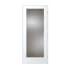 Trimlite 36" by 80" 1 Rain Glass Lite Left Handed Ovolo Edge Interior French Door with Satin Nickel Hinges and 4-9/16" Door Jamb Primed