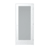 Trimlite 36" by 80" 1 Frosted Glass Lite Left Handed Ovolo Edge Interior French Door with Satin Nickel Hinges and 4-9/16" Door Jamb Primed